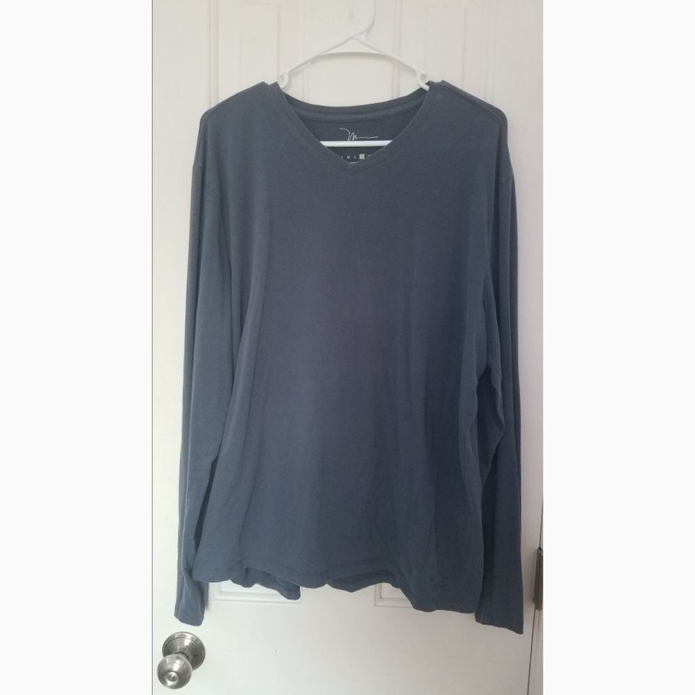 Marc Anthony Long Sleeve V-Neck Shirt